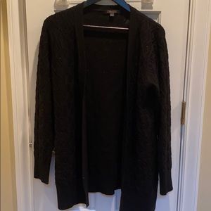 Brooks Brothers Black Cardigan Merino Wool Beading